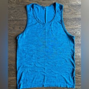 Mens Lululemon Athletic Tank in Blue | Size Small